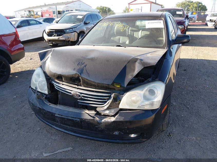 2008 Kia Optima VIN KNAGE123385229443 IAAI salvage auction — FRONT END, Clear (Indiana), sold $375 on 2026-07-08 (photo 6)
