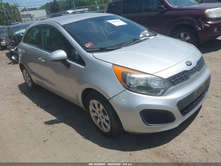 2013 Kia Rio VIN KNADM5A3XD6139399 IAAI salvage auction — NORMAL WEAR, Clear (Rhode Island), sold $250 on 2026-07-14 (photo 1)
