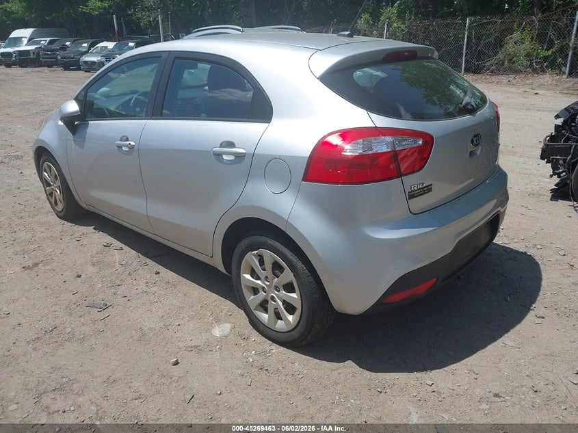 2013 Kia Rio VIN KNADM5A3XD6139399 IAAI salvage auction — NORMAL WEAR, Clear (Rhode Island), sold $250 on 2026-07-14 (photo 3)
