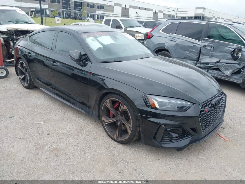 2025 Audi Rs5 VIN WUAAWCF56SA901512 IAAI salvage auction — FRONT END, Original (Texas), sold $32,500 on 2026-08-17 (photo 1)