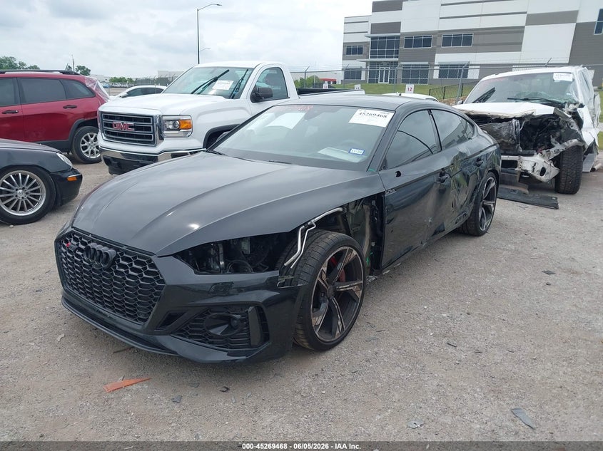 2025 Audi Rs5 VIN WUAAWCF56SA901512 IAAI salvage auction — FRONT END, Original (Texas), sold $32,500 on 2026-08-17 (photo 2)