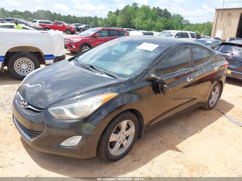 2012 Hyundai Elantra VIN KMHDH4AE2CU460622 IAAI salvage auction — THEFT, Salvage Title, sold $425 on 2026-07-13 (photo 2)