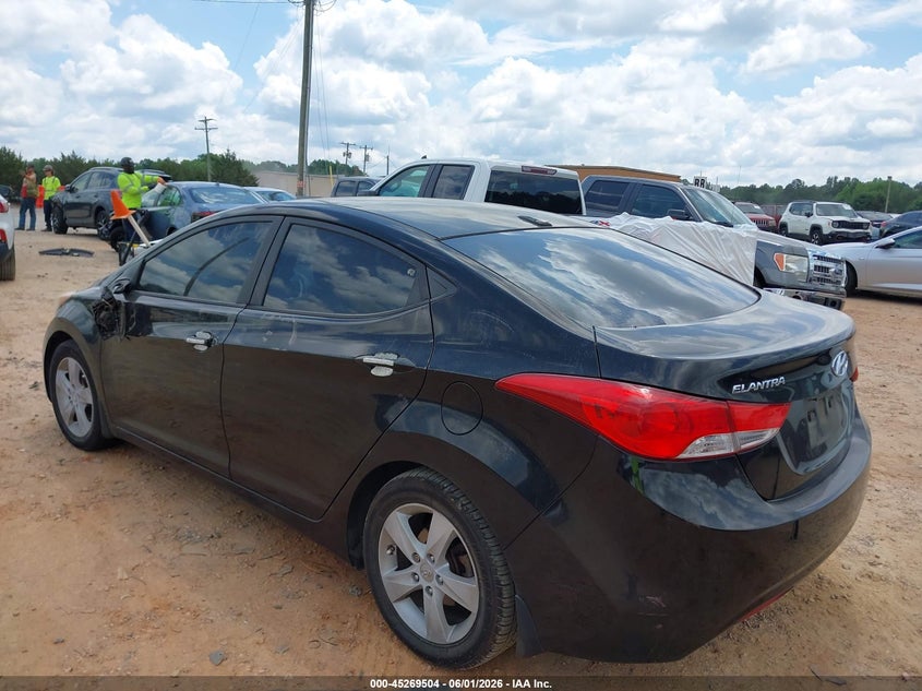 2012 Hyundai Elantra VIN KMHDH4AE2CU460622 IAAI salvage auction — THEFT, Salvage Title, sold $425 on 2026-07-13 (photo 3)