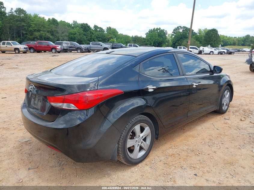2012 Hyundai Elantra VIN KMHDH4AE2CU460622 IAAI salvage auction — THEFT, Salvage Title, sold $425 on 2026-07-13 (photo 4)