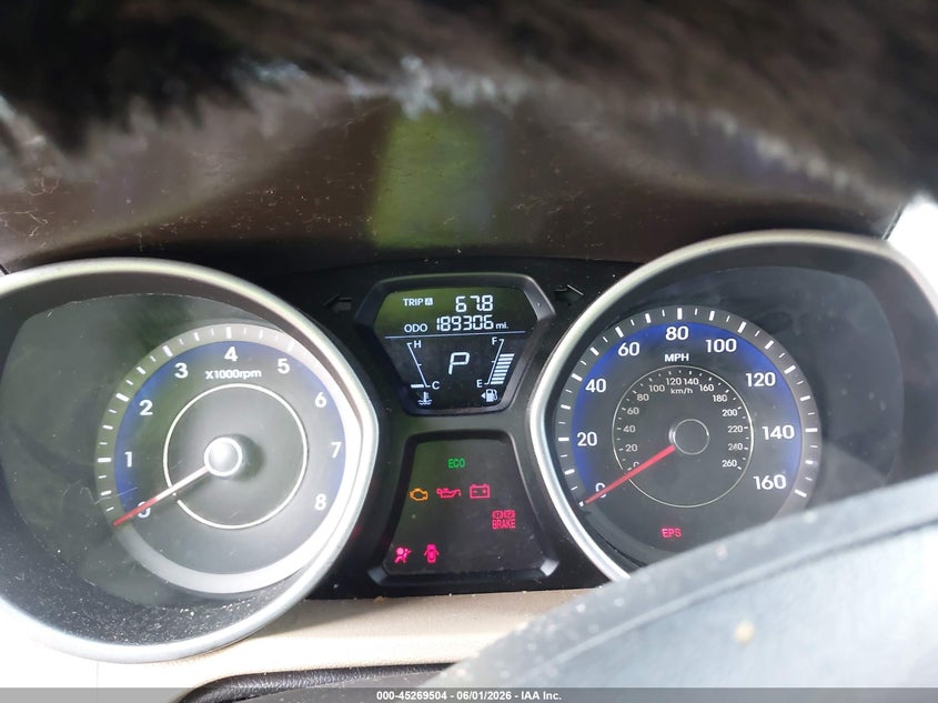 2012 Hyundai Elantra VIN KMHDH4AE2CU460622 IAAI salvage auction — THEFT, Salvage Title, sold $425 on 2026-07-13 (photo 7)