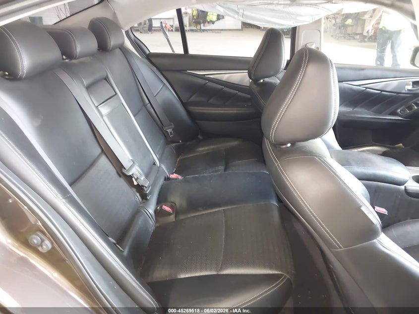 2016 Infiniti Q50 VIN JN1EV7AR7GM343178 IAAI salvage auction — LEFT SIDE, Salvage Title, sold $25 on 2026-07-22 (photo 8)