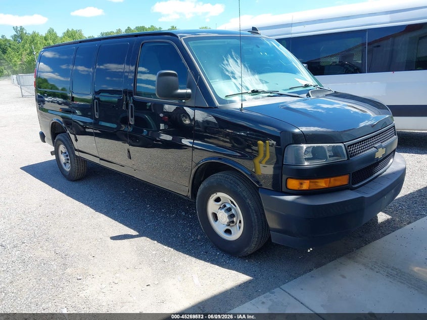 2018 Chevrolet Express 2500 VIN 1GCWGAFG1J1277168 IAAI salvage auction — NORMAL WEAR, Sf97 (Maryland), sold $7,000 on 2026-07-21 (photo 1)