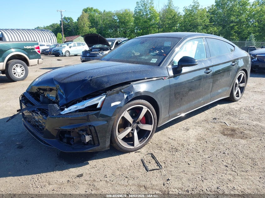 2023 Audi A5 VIN WAUFACF58PA006271 IAAI salvage auction — FRONT END, Salvage Title, sold $9,300 on 2026-07-12 (photo 2)
