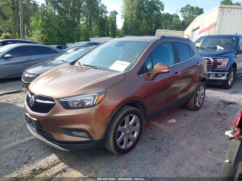 2017 Buick Encore VIN KL4CJBSBXHB044229 IAAI salvage auction — REAR END, Salvage Title, sold $1,625 on 2026-07-28 (photo 2)