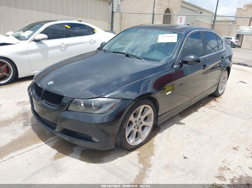 2006 BMW 3er VIN WBAVB335X6KS32074 IAAI salvage auction — FRONT & REAR, Original (Texas), sold $300 on 2026-07-29 (photo 2)