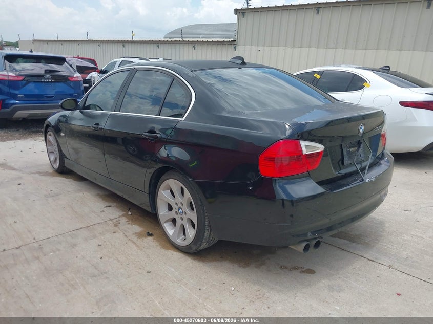 2006 BMW 3er VIN WBAVB335X6KS32074 IAAI salvage auction — FRONT & REAR, Original (Texas), sold $300 on 2026-07-29 (photo 3)