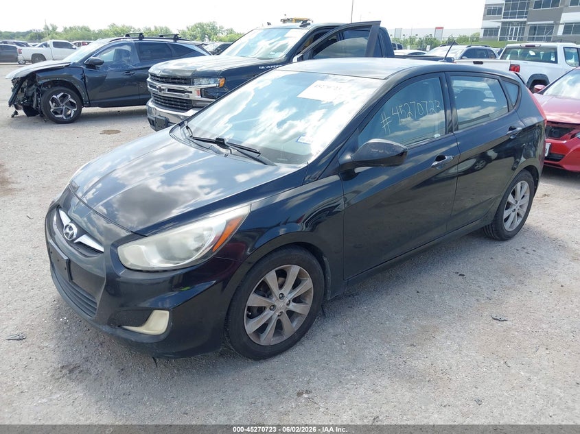 2012 Hyundai Accent VIN KMHCU5AE4CU022584 IAAI salvage auction — NORMAL WEAR, Clear (Montana), sold $550 on 2026-07-28 (photo 2)