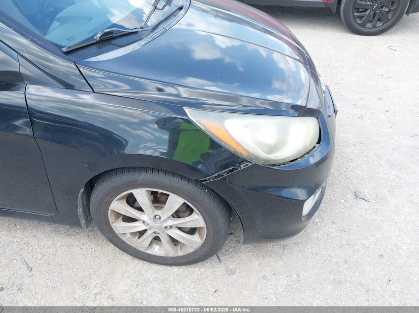 2012 Hyundai Accent VIN KMHCU5AE4CU022584 IAAI salvage auction — NORMAL WEAR, Clear (Montana), sold $550 on 2026-07-28 (photo 6)