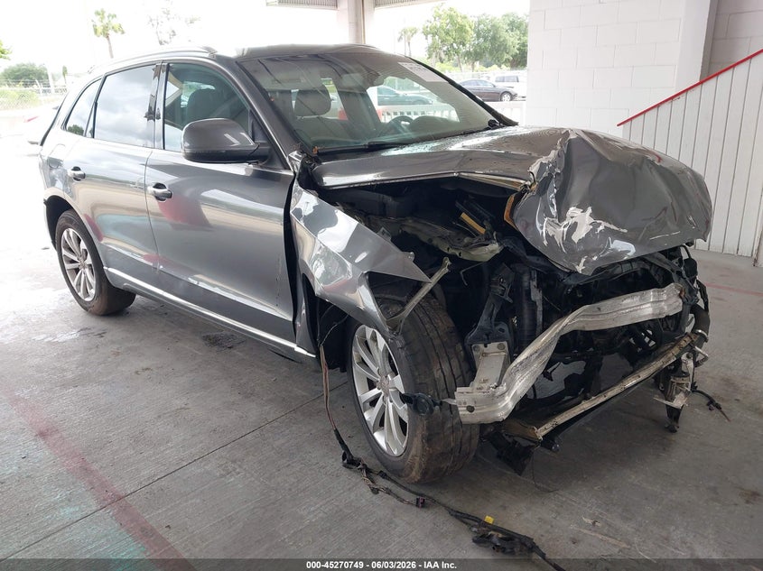 2015 Audi Q5 VIN WA1LFAFP9FA011226 IAAI salvage auction — FRONT END, Salvage Title, sold $225 on 2026-07-22 (photo 1)