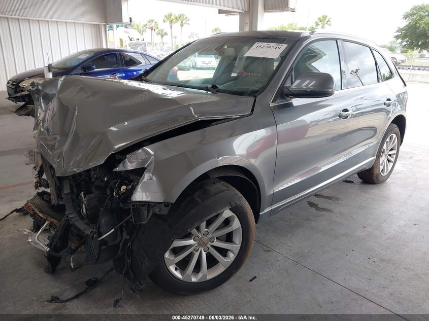 2015 Audi Q5 VIN WA1LFAFP9FA011226 IAAI salvage auction — FRONT END, Salvage Title, sold $225 on 2026-07-22 (photo 2)