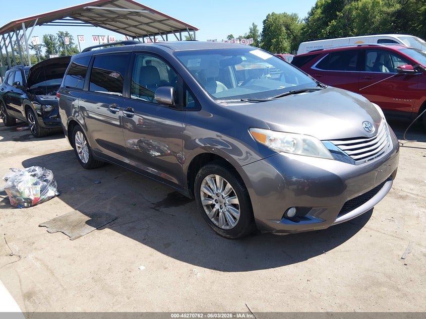2012 Toyota Sienna VIN 5TDDK3DC8CS036571 IAAI salvage auction — SIDE, Salvage Title, sold $1,450 on 2026-08-02 (photo 1)