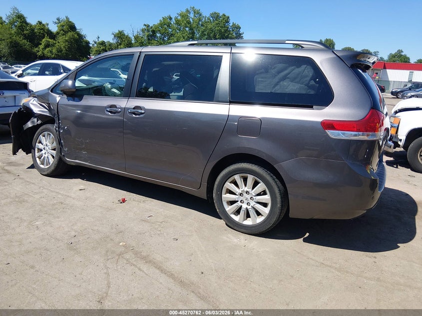 2012 Toyota Sienna VIN 5TDDK3DC8CS036571 IAAI salvage auction — SIDE, Salvage Title, sold $1,450 on 2026-08-02 (photo 3)