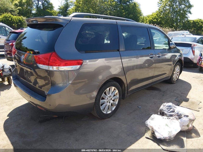 2012 Toyota Sienna VIN 5TDDK3DC8CS036571 IAAI salvage auction — SIDE, Salvage Title, sold $1,450 on 2026-08-02 (photo 4)