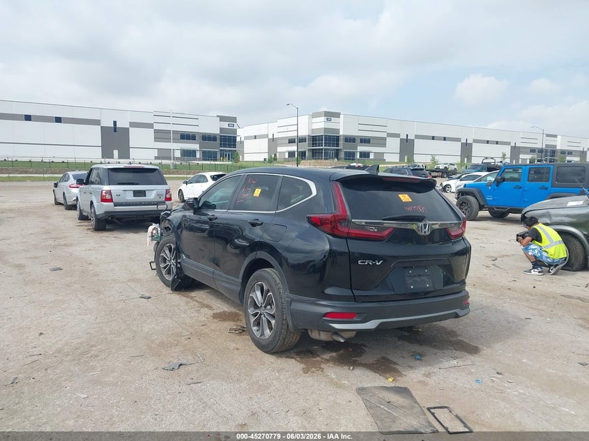 2022 Honda Cr-v VIN 5J6RW1H57NA012833 IAAI salvage auction — BIO HAZARD, Salvage Title, sold $2,850 on 2026-07-28 (photo 3)