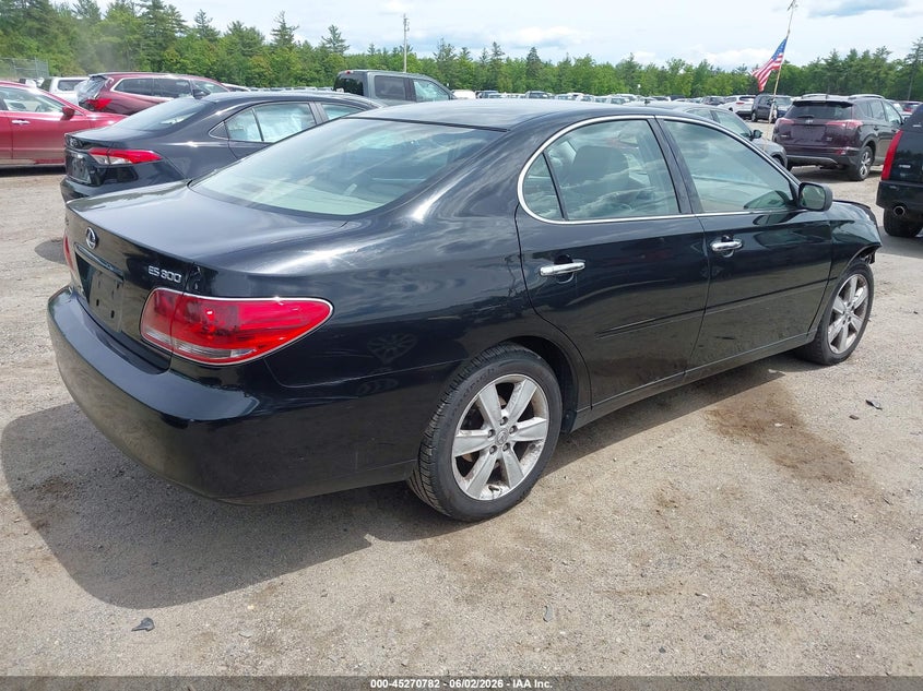 2005 Lexus ES VIN JTHBA30G455118341 IAAI salvage auction — RIGHT FRONT, Salvage (Massachusetts), sold $400 on 2026-07-10 (photo 4)