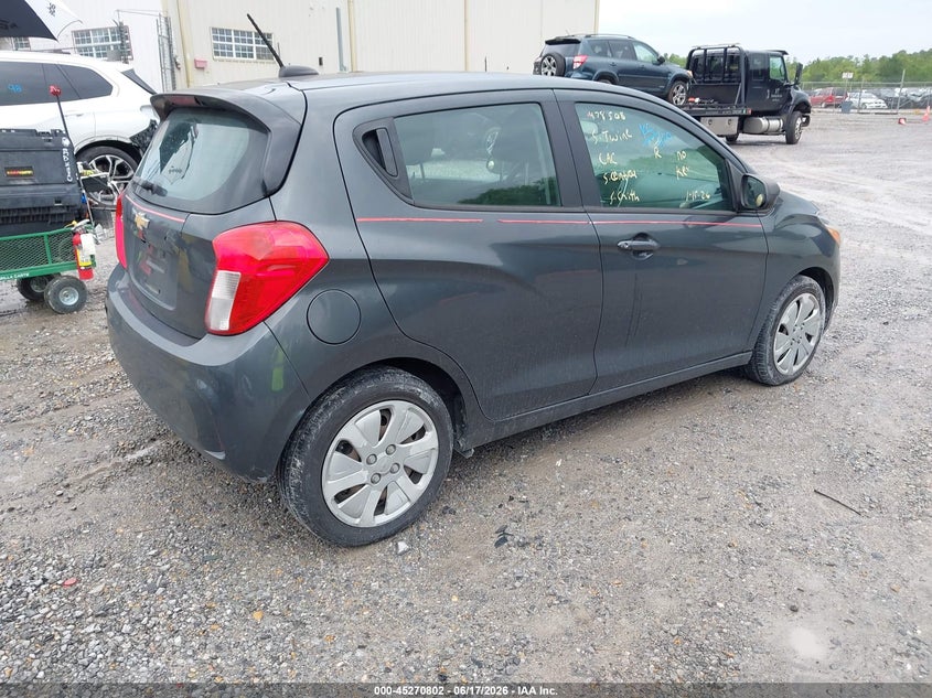 2018 Chevrolet Spark VIN KL8CB6SA0JC478508 IAAI salvage auction — NORMAL WEAR, Clear (Mississippi), sold $700 on 2026-07-25 (photo 4)