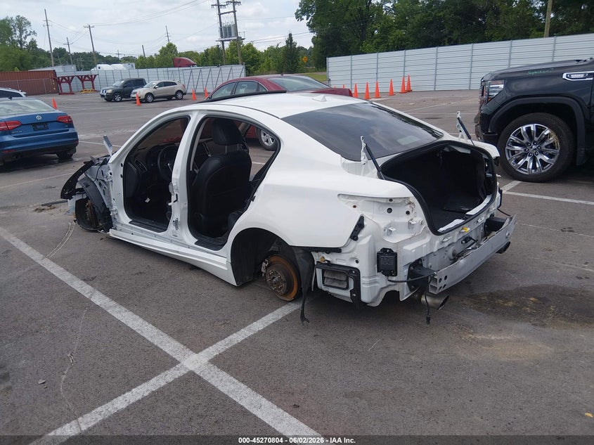 2021 Infiniti Q50 VIN JN1EV7BPXMM707196 IAAI salvage auction — STRIPPED, Salvage Title, sold $300 on 2026-07-21 (photo 3)