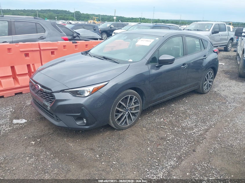 2024 Subaru Impreza VIN JF1GUAFC4R8324275 IAAI salvage auction — HAIL, Clear (Oklahoma), sold $12,700 on 2026-07-21 (photo 2)