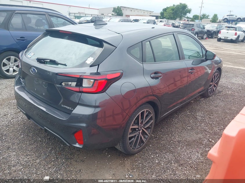 2024 Subaru Impreza VIN JF1GUAFC4R8324275 IAAI salvage auction — HAIL, Clear (Oklahoma), sold $12,700 on 2026-07-21 (photo 4)