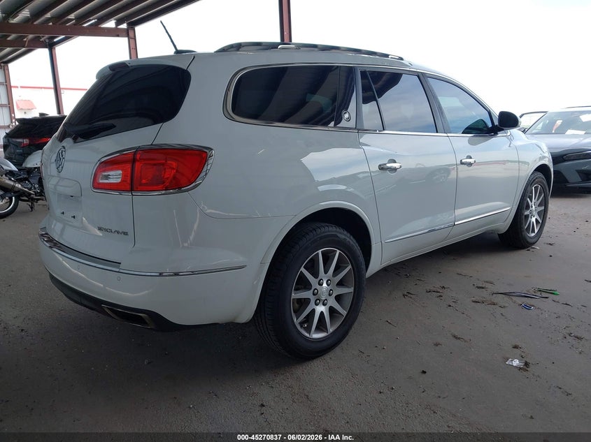 2017 Buick Enclave VIN 5GAKRBKDXHJ336899 IAAI salvage auction — HAIL, Salvage Title, sold $1,950 on 2026-08-23 (photo 4)