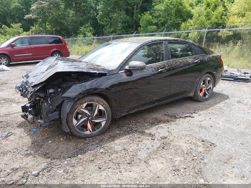 2021 Hyundai Elantra VIN KMHLN4AG0MU146247 IAAI salvage auction — FRONT END, Salvage (Mississippi), sold $1,350 on 2026-08-02 (photo 2)