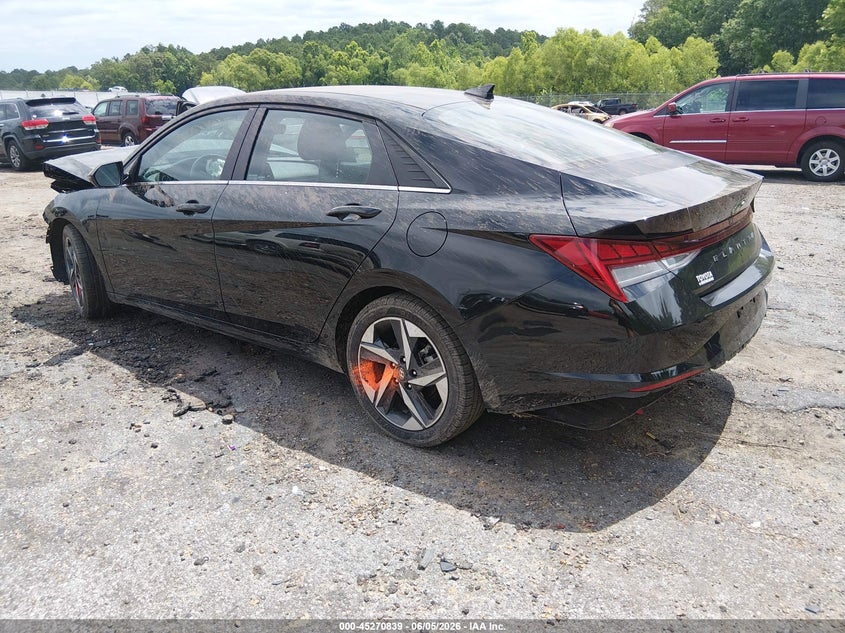 2021 Hyundai Elantra VIN KMHLN4AG0MU146247 IAAI salvage auction — FRONT END, Salvage (Mississippi), sold $1,350 on 2026-08-02 (photo 3)