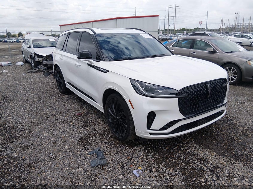 2025 Lincoln Aviator VIN 5LM5J7WC3SGL03578 IAAI salvage auction — REAR END, Salvage (Louisiana), sold $29,250 on 2026-07-22 (photo 1)
