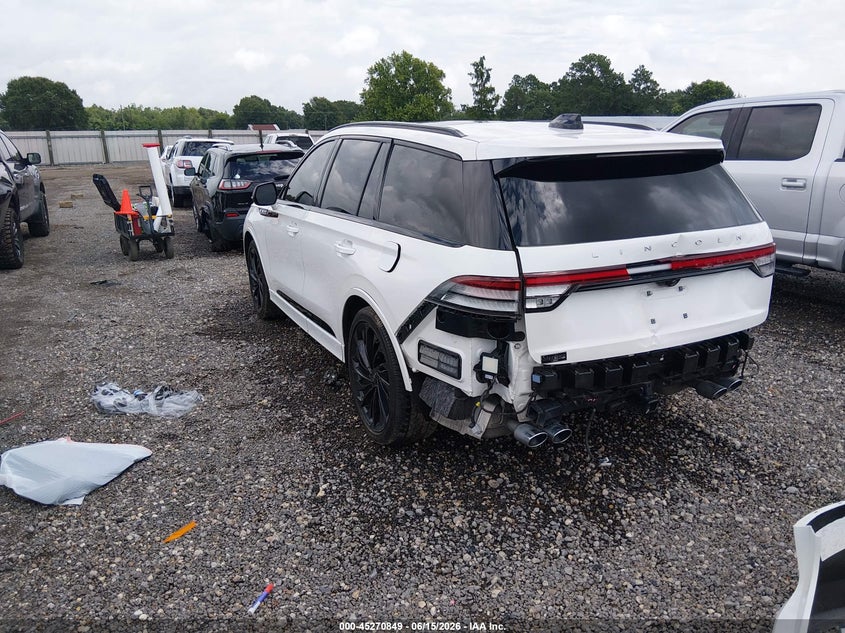 2025 Lincoln Aviator VIN 5LM5J7WC3SGL03578 IAAI salvage auction — REAR END, Salvage (Louisiana), sold $29,250 on 2026-07-22 (photo 3)