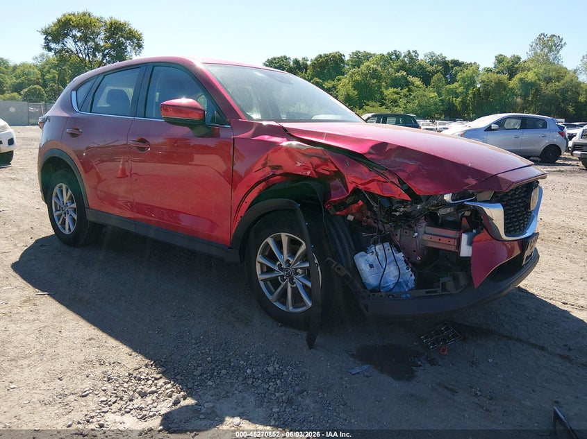 2022 Mazda Cx-5 VIN JM3KFBAM4N1570290 IAAI salvage auction — RIGHT FRONT, Salvage Title, sold $4,800 on 2026-08-01 (photo 1)