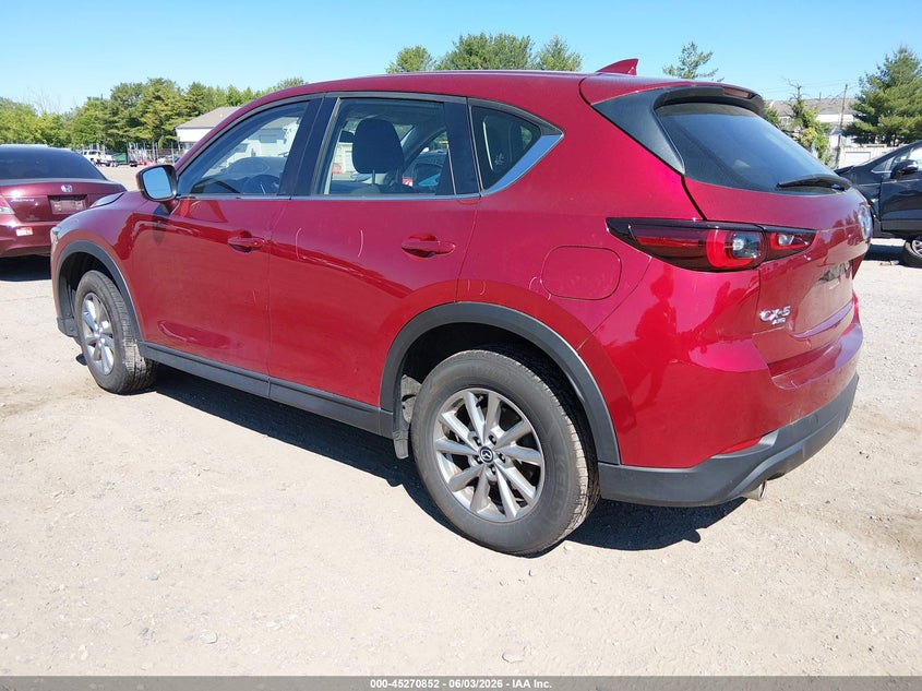 2022 Mazda Cx-5 VIN JM3KFBAM4N1570290 IAAI salvage auction — RIGHT FRONT, Salvage Title, sold $4,800 on 2026-08-01 (photo 3)