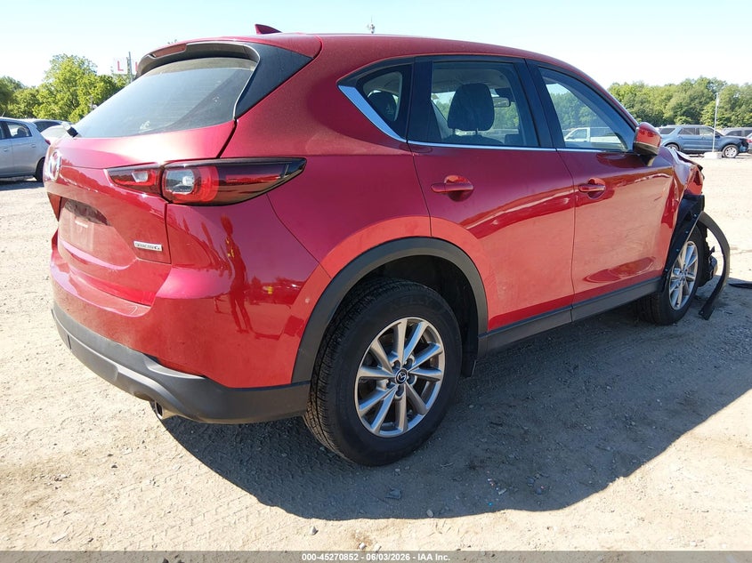 2022 Mazda Cx-5 VIN JM3KFBAM4N1570290 IAAI salvage auction — RIGHT FRONT, Salvage Title, sold $4,800 on 2026-08-01 (photo 4)