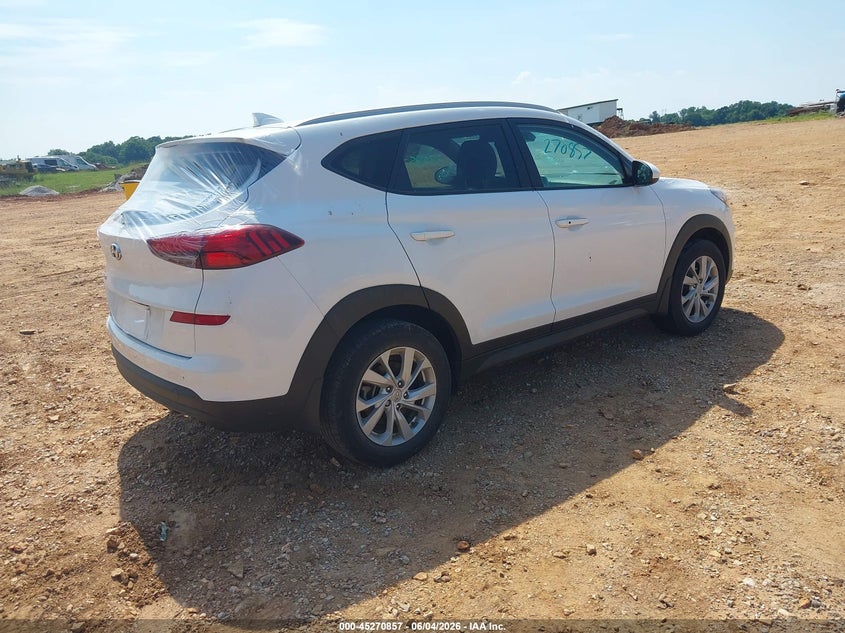 2020 Hyundai Tucson VIN KM8J33A41LU141733 IAAI salvage auction — HAIL, Salvage Title, sold $2,450 on 2026-07-30 (photo 4)