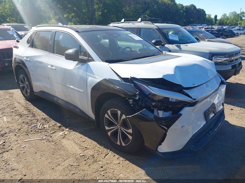 2025 Toyota Bz4x VIN JTMAAAAA8SA066646 IAAI salvage auction — FRONT & REAR, Mv-907A (New York), sold $2,850 on 2026-07-28 (photo 1)