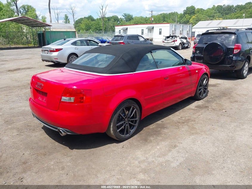 2005 Audi S4 VIN WUARL48H75K902188 IAAI salvage auction — NORMAL WEAR, Clear (Maryland), sold $400 on 2026-07-14 (photo 4)