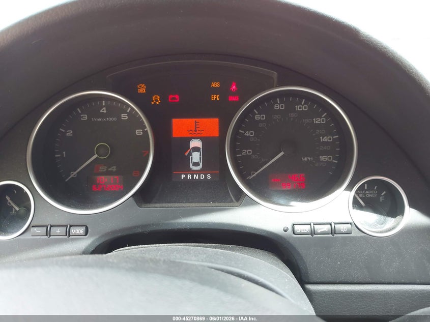 2005 Audi S4 VIN WUARL48H75K902188 IAAI salvage auction — NORMAL WEAR, Clear (Maryland), sold $400 on 2026-07-14 (photo 7)