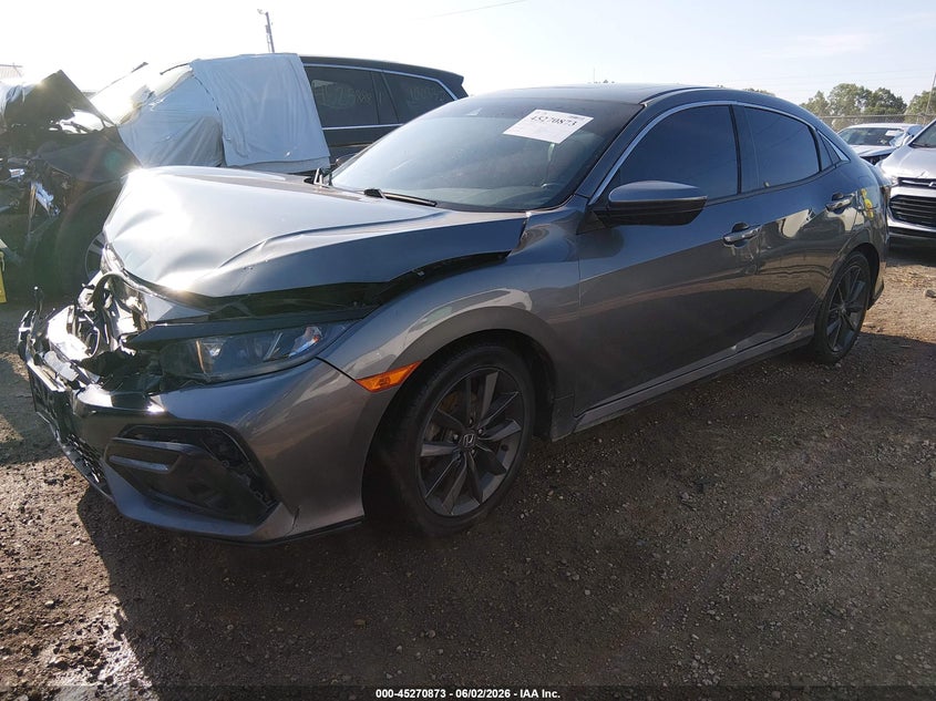 2021 Honda Civic VIN SHHFK7H6XMU233038 IAAI salvage auction — FRONT END, Salvage Title, sold $2,950 on 2026-07-10 (photo 2)