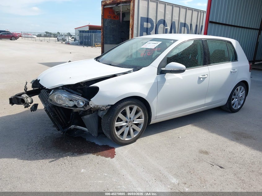 2011 Volkswagen Golf VIN WVWNM7AJ2BW011432 IAAI salvage auction — FRONT END, Original (Texas), sold $750 on 2026-07-24 (photo 2)