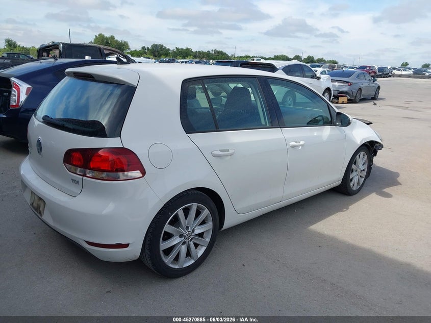 2011 Volkswagen Golf VIN WVWNM7AJ2BW011432 IAAI salvage auction — FRONT END, Original (Texas), sold $750 on 2026-07-24 (photo 4)