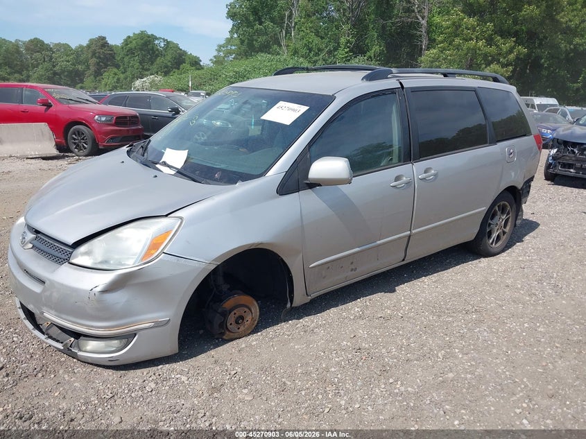 2004 Toyota Sienna VIN 5TDZA22C94S003862 IAAI salvage auction — FRONT & REAR, Mv-907A (New York), sold $500 on 2026-07-14 (photo 2)