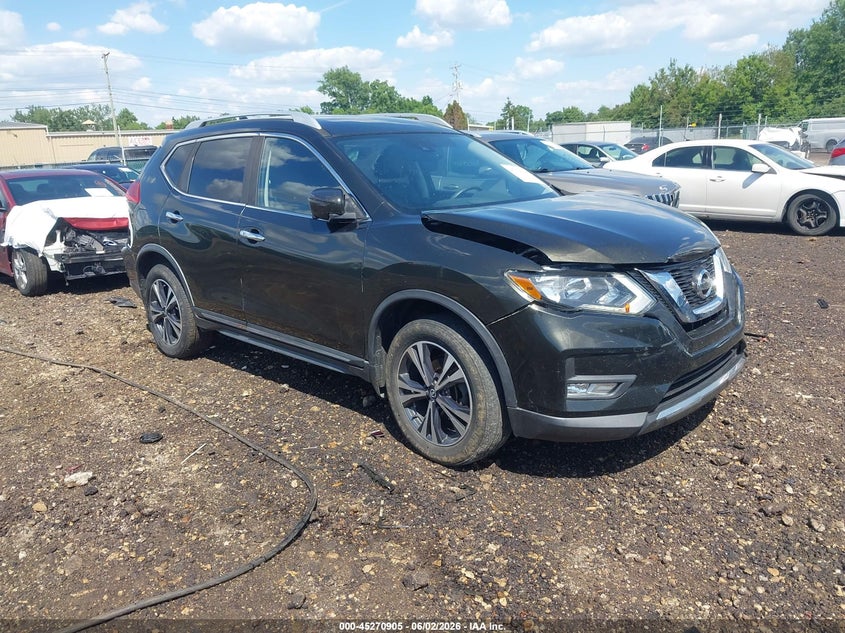 2017 Nissan Rogue VIN JN8AT2MV3HW262024 IAAI salvage auction — FRONT END, Salvage Title, sold $2,100 on 2026-07-22 (photo 1)