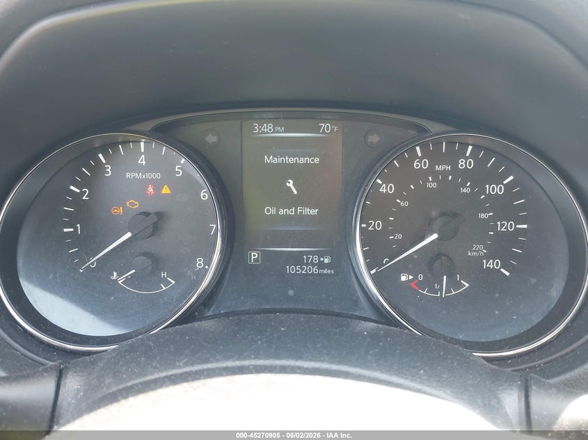 2017 Nissan Rogue VIN JN8AT2MV3HW262024 IAAI salvage auction — FRONT END, Salvage Title, sold $2,100 on 2026-07-22 (photo 7)