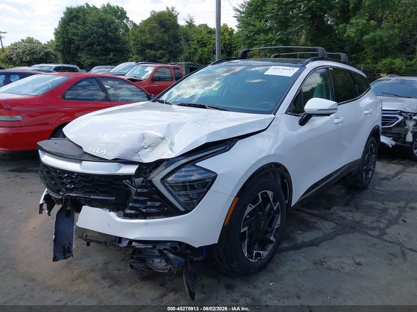 2025 Kia Sportage VIN 5XYK5CDF8SG242803 IAAI salvage auction — FRONT END, Salvage Title, sold $9,100 on 2026-07-10 (photo 2)