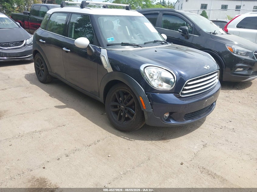 2013 Mini Countryman VIN WMWZB3C53DWR35832 IAAI salvage auction — SUSPENSION, Salvage (Rhode Island), sold $450 on 2026-07-07 (photo 1)
