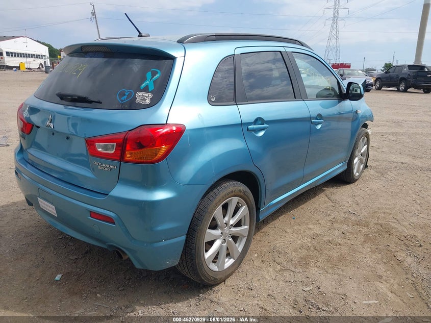 2012 Mitsubishi Outlander VIN JA4AR4AU3CZ011099 IAAI salvage auction — FRONT END, Salvage Title, sold $425 on 2026-07-22 (photo 4)