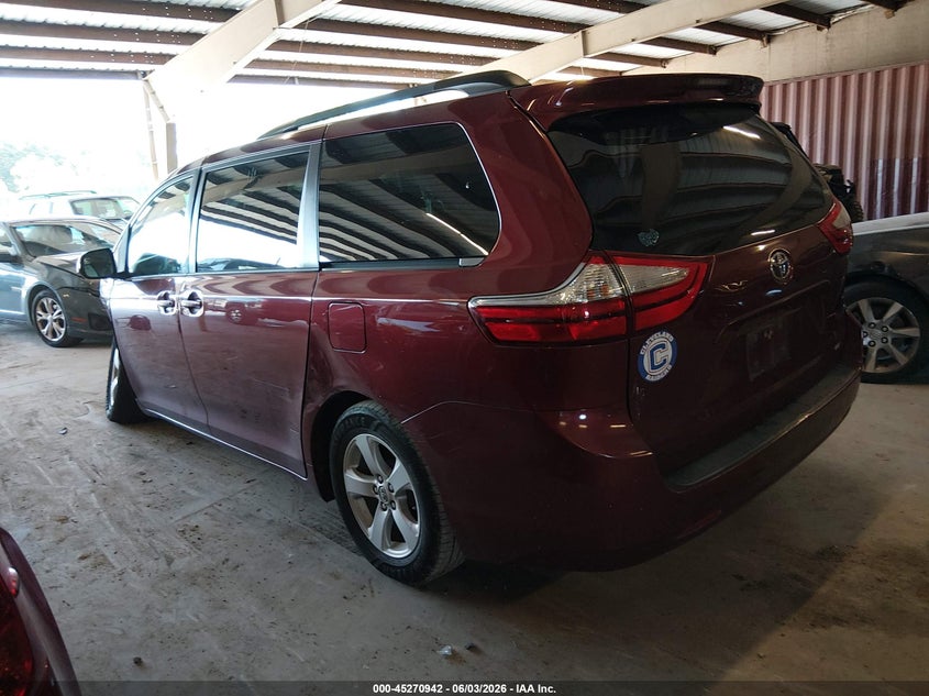 2015 Toyota Sienna VIN 5TDKK3DC6FS542122 IAAI salvage auction — FRONT END, Salvage Title, sold $1,450 on 2026-07-09 (photo 3)